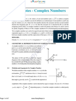 Theory Notes Complex Number Maths