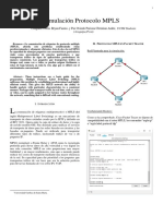 Simulación Protocolo MPLS