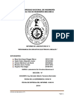 Inf. 5. Resonancia en Circuitos Lineales