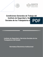 Condiciones Generales de Trabajo ISSTE