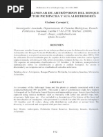 Artropodos Bosque Pichincha 2005 Biologia6