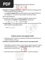 Derivation 3.1 Energy Conservation - Magnetic Field Cannot Change Particle