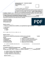 Evaluaciones Ciencias Naturales II Quimestre