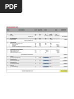 Item Description Unit Quantity Rate Cost Amount