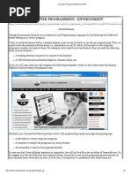 Computer Programming Environment
