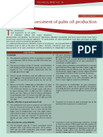 Economic Assessment of Palm Oil Production: Main Findings Implications