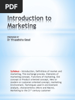 MARKETING MANAGEMENT - 1st Unit - Introduction To Marketing