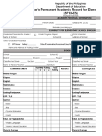 Learner's Permanent Academic Record For Elementary School (SF10-ES)