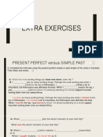 Exercícios Present Perfect Versus Simple Past (3 e 4) Aúdio EE