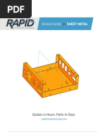 Rapid Manufacturing Sheet Metal Design