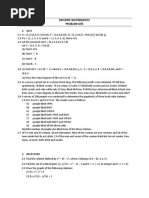 Discrete Math - Problem Sets