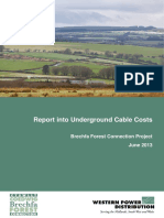 Underground Cable Costs Report