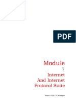 Internet and Internet Protocol Suite: Version 1 ECE, IIT Kharagpur