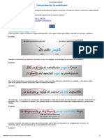 Concordancias Gramaticales