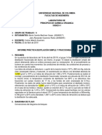 Informe 2 Destilación Fraccionada