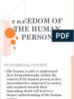 Freedom of The Human Person