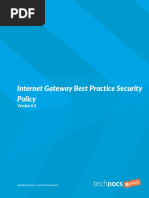 Internet Gateway Best Practices