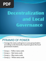 Decentralization and Local Governance