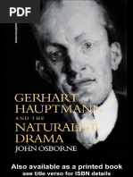 John Osborne - Gerhart Hauptmann and The Naturalist Drama