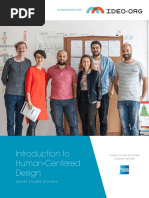 Intro To Human-Centered Design Syllabus PDF