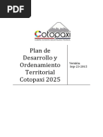 Plan de Ordenamiento Territorial de Cotopaxi Ecuador 