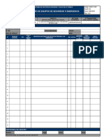 Registro de Equipos de Seguridad o Emergencia