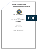 Informe Plano de Instalaciones Eléctricas