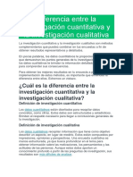 Diferencia Entre La Investigación Cuantitativa y La Investigación Cualitativa