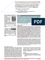 Investigations On Properties of Concrete Using Steel Fiber Reinforced As Partial Replacement of Coarse Aggregate