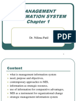 Management Information System: Dr. Nilima Patil