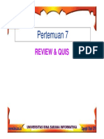 Pertemuan 7: Review & Quis