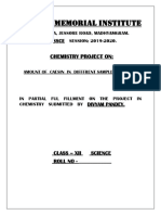 Sudhir Memorial Institute Chemistry Quantity of Caesin