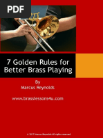 7 Golden Rules For Better Brass Playing