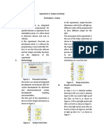 Experiment 1: Output and Delay Christopher L. Padua I