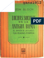 BLOCH, LEÓN - Luchas Sociales en La Antigua Roma PDF