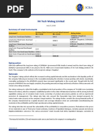 VA Tech Wabag Limited: Summary of Rated Instruments