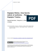 Espejos Rotos. Una Teoria Sobre El Autis PDF