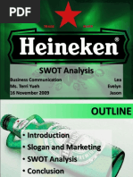 Heineken Swot Analysis