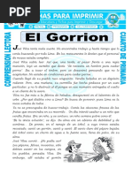 Ficha El Gorrion para Cuarto de Primaria