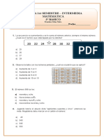 Prueba Matemática 3