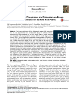 Impact of Nitrogen, Phosphorus and Potassium On Brown Planthopper and Tolerance of Its Host Rice Plants