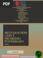 Metodos Peps Ueps y Promedio Ponderado