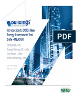 Introduction To DOE's New Energy Assessment Tool Suite MEASUR - Slides PDF