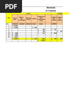 Worksheet XX Company: Creditors (A/C Payable)