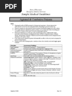 Agitated & Combative Patients: Sample Medical Guidelines