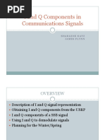 I and Q Components in Communications Signals: Sharlene Katz James Flynn