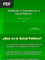 Funciones Esenciales de La Salud Pública.