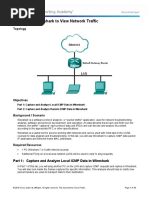 Lab - Using Wireshark To View Network Traffic: Topology