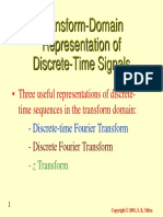 Transform-Domain Representation of Discrete-Time Signals