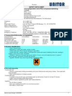 Safety Data Sheet 1 Identification of The Substance or Preparation and of The Company/undertaking